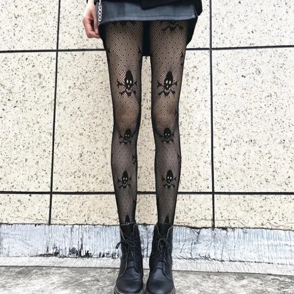 Graphic Diamond Fishnet Sheer Soft Nylon Women’s Pantyhose Stretchy Black Tights - Picture 13 of 17